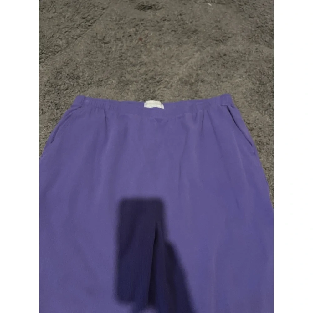 Draper's & Damon's Purple Cropped Pants with Button Detail Size PL - Picture 5 of 8